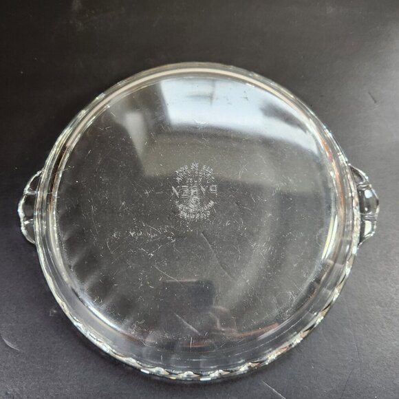 Vintage 80s Pyrex Pie Plate 9 1/2" Fluted Clear Glass Retro Kitchen Cott… - Picture 5 of 6